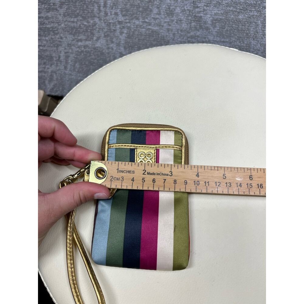 Coach Vintage Y2K Julia Spring Legacy Striped Wristlet Wallet - Picture 3 of 6